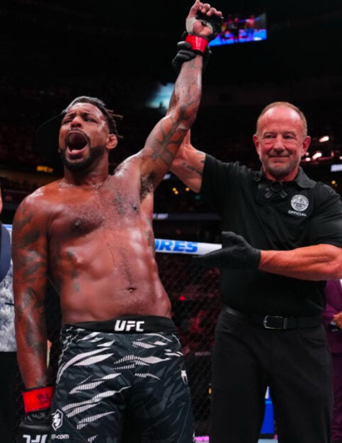 UFC 318 Holloway Vs Poirier 3 Signed Event Poster - Michael Johnsons Actual Poster