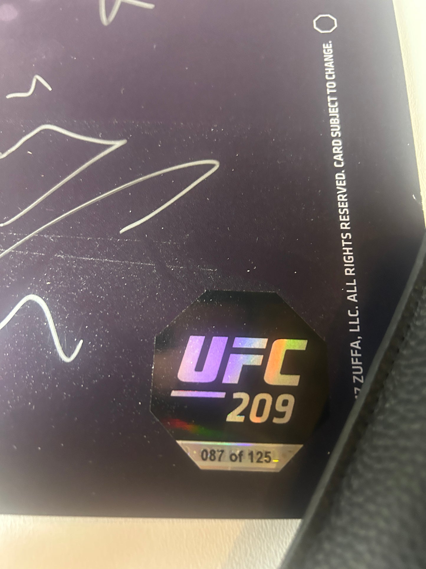 UFC 209: Woodley vs. Thompson 2 Signed Event Poster - Khabib