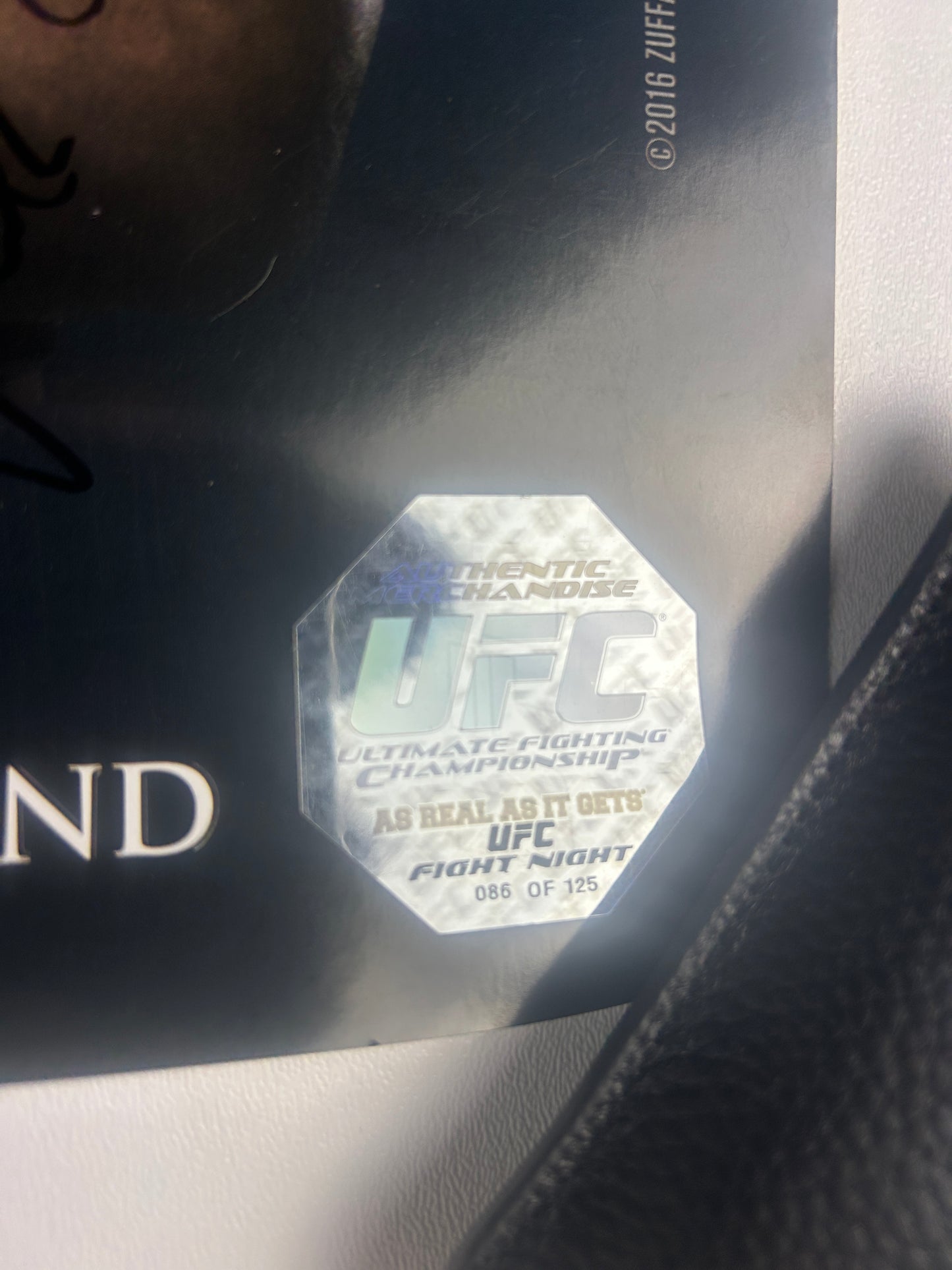 UFC Hendricks vs. Stephen Wonderboy Thompson Signed Event Poster