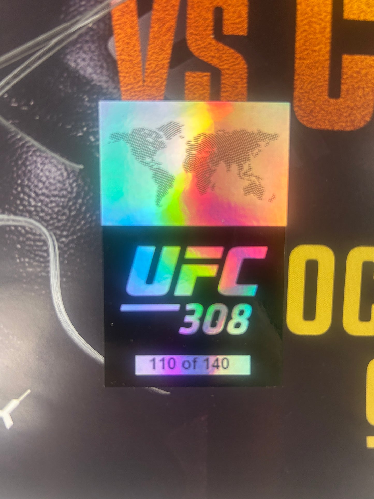 UFC 308 Ilia Topuria vs. Max Holloway Signed Event Poster