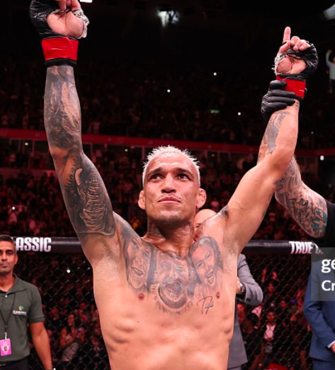 UFC Charles Oliveira Vs Gamrot Signed Event Poster