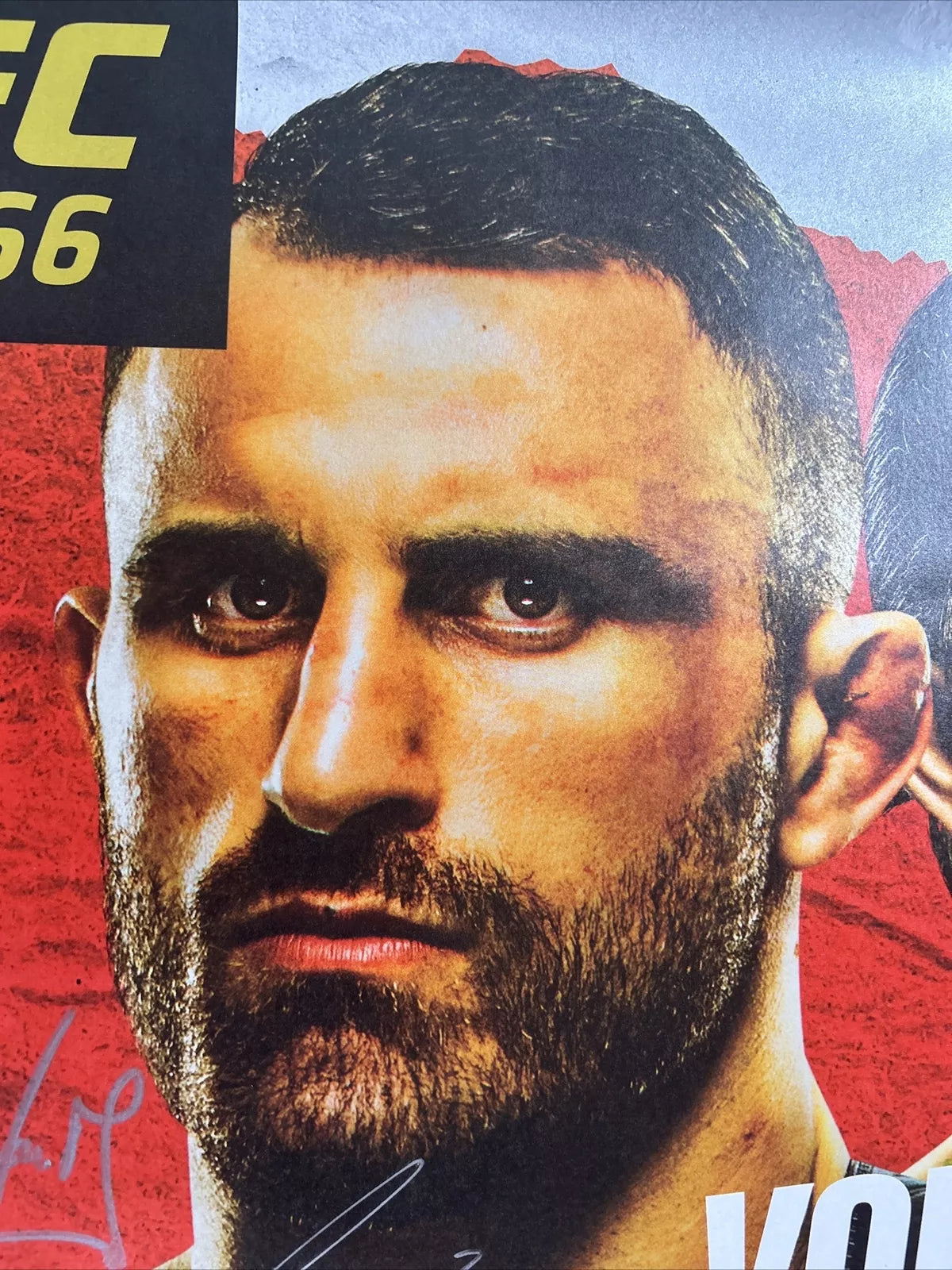 UFC 266 Alexander Volkanovski vs. Brian Ortega Signed Event Poster SBC- Nick Diaz
