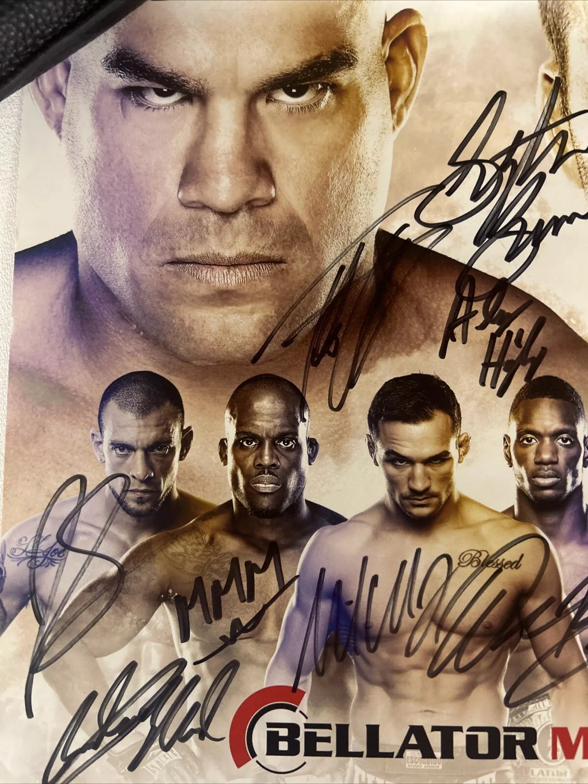 Bellator 131 Tito Ortiz Vs Stefan Bonnar Signed Event Poster SBC Mike Chandler