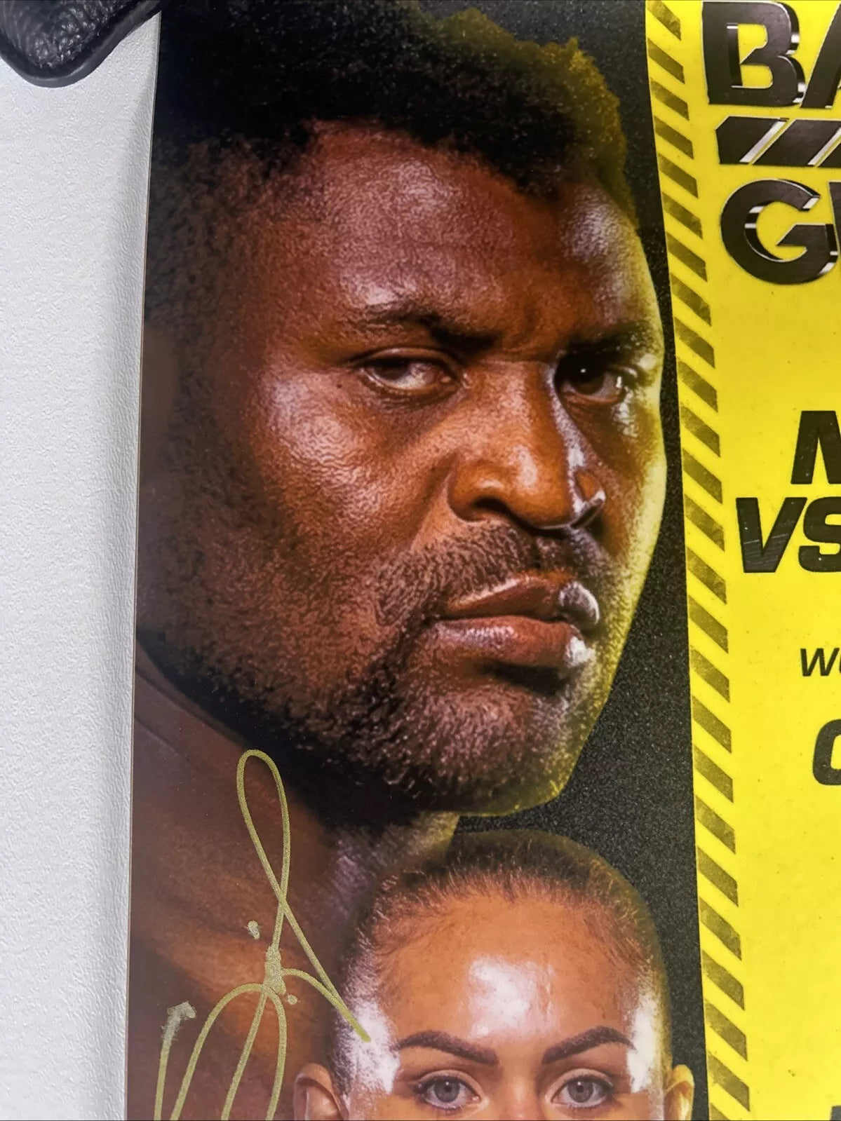 PFL: Battle of the Giants - Francis Ngannou Vs Ferreira Signed event poster SBC