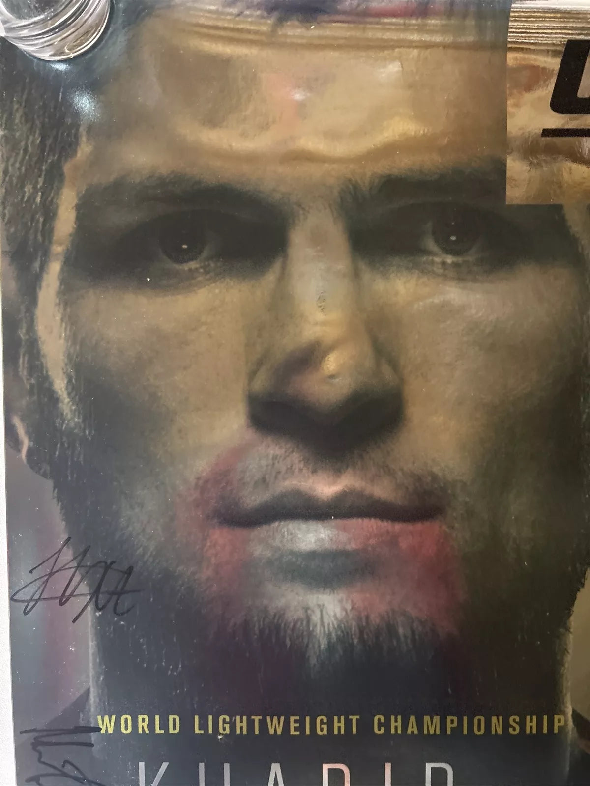 UFC 223 Khabib Nurmagomedov vs. Iaquinta Signed Event Poster SBC
