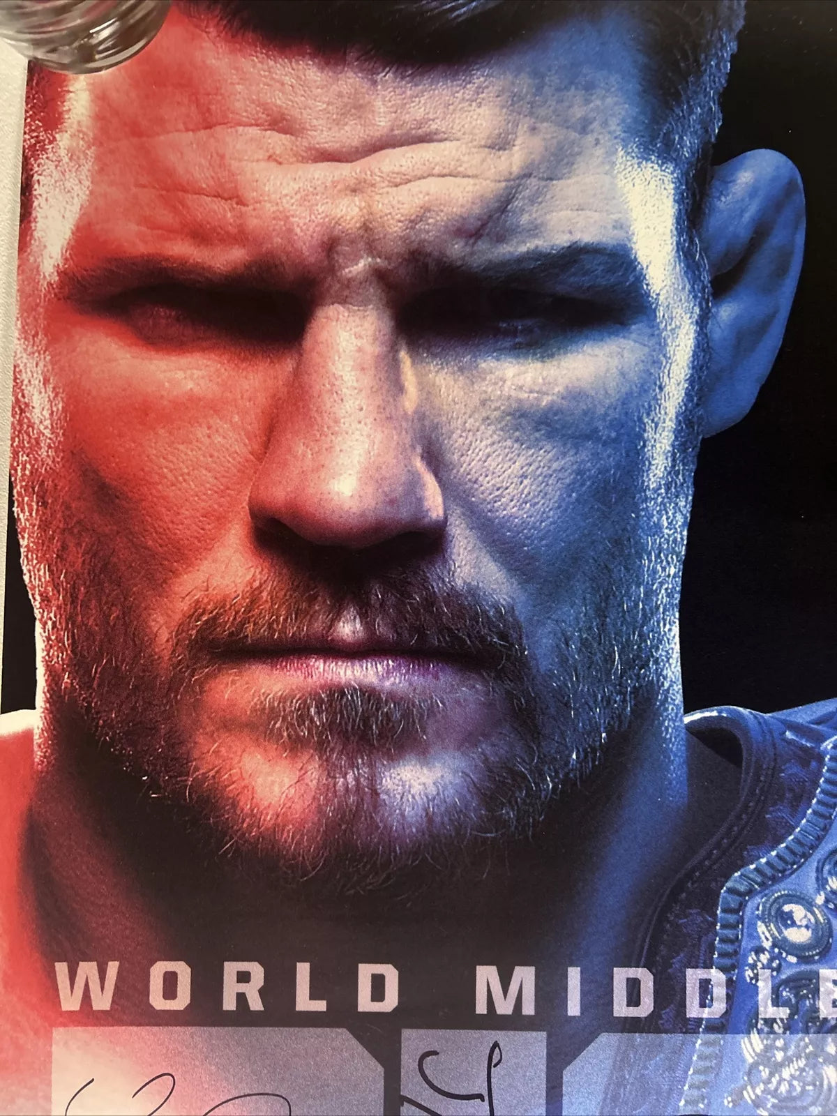 UFC 217 Bisping Vs George St-Pierre Signed Event Poster SBC MINT