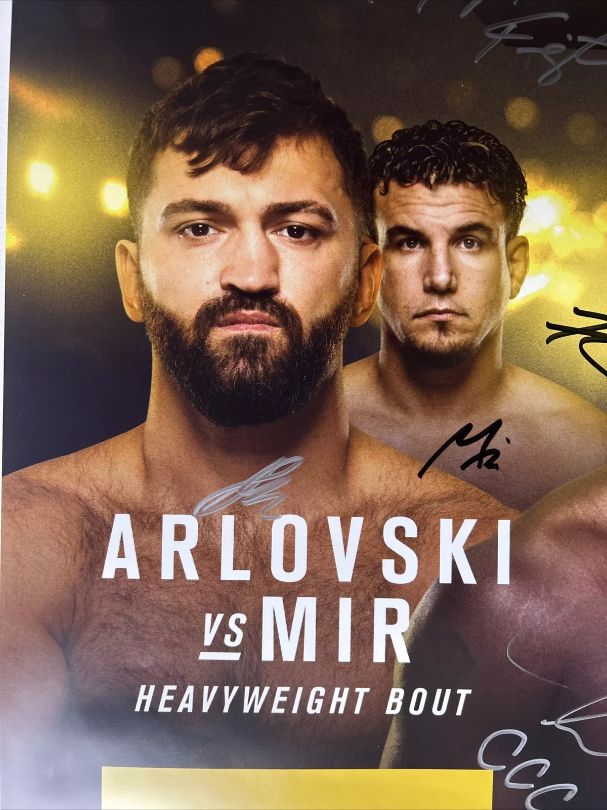 UFC 191 Might Mouse Vs Dodson 2 Signed Event Poster SBC