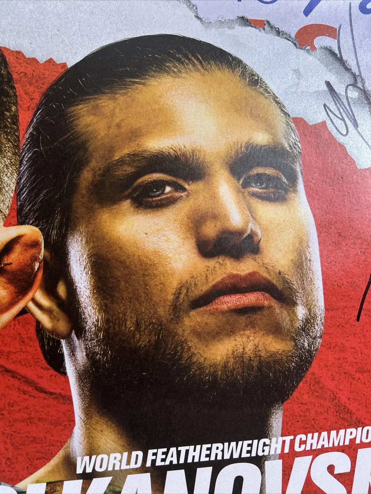 UFC 266 Alexander Volkanovski vs. Brian Ortega Signed Event Poster SBC- Nick Diaz