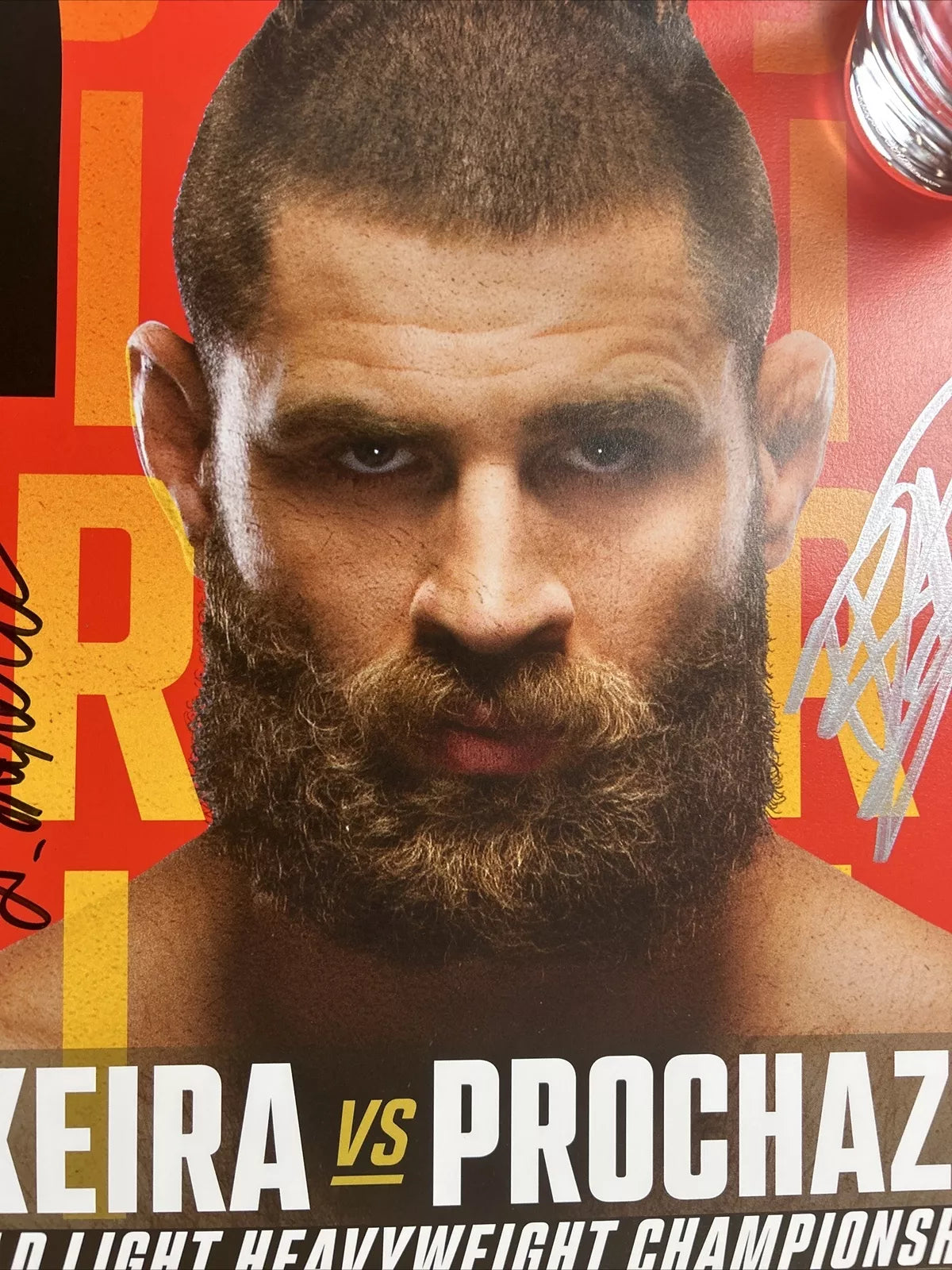 UFC 275 Glover Teixeira vs Jiri Procházka Signed Event Poster SBC