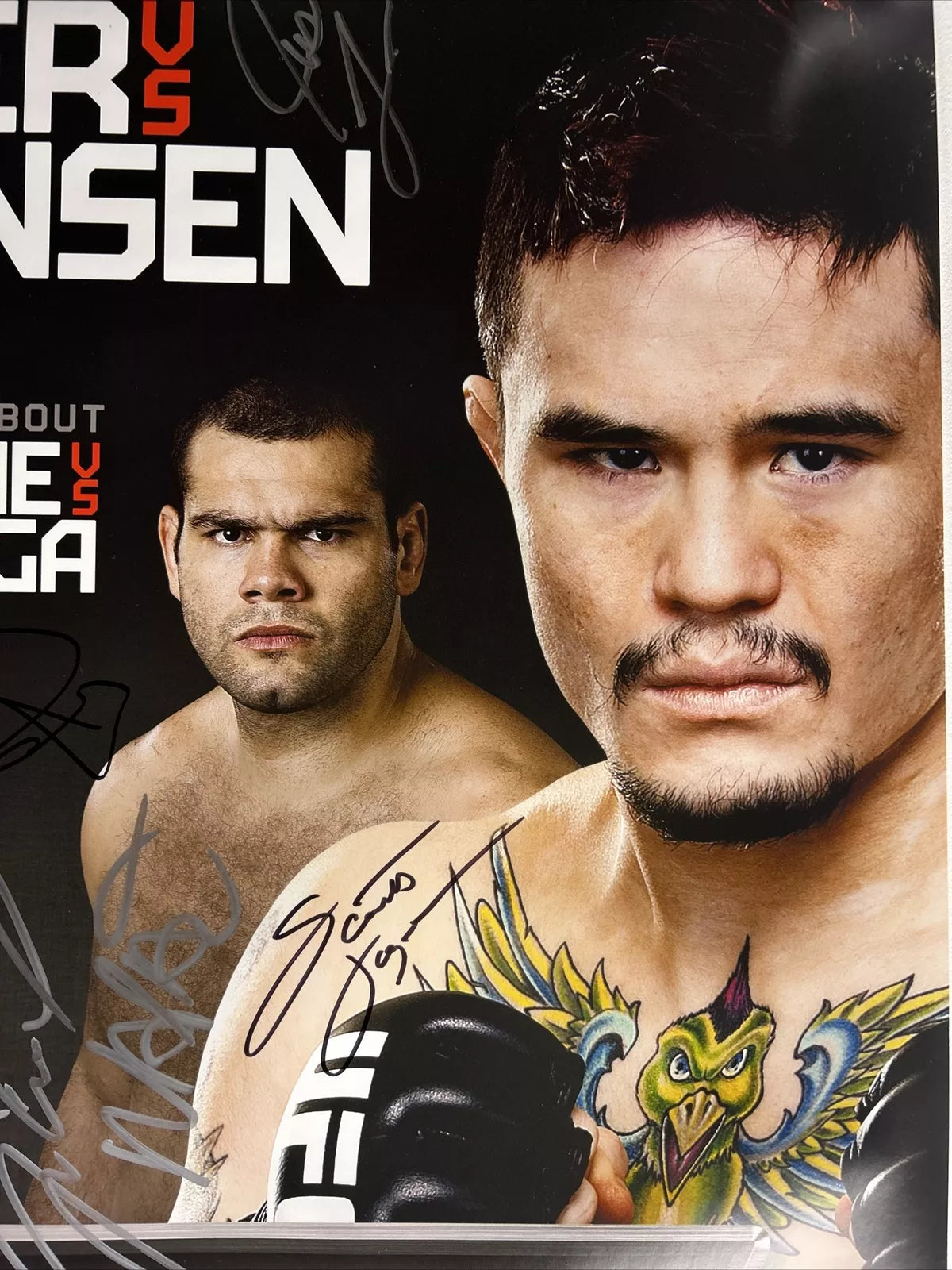 TUF 17 Team Jones vs Team Sonnen Finale Signed Event Poster SBC UFC