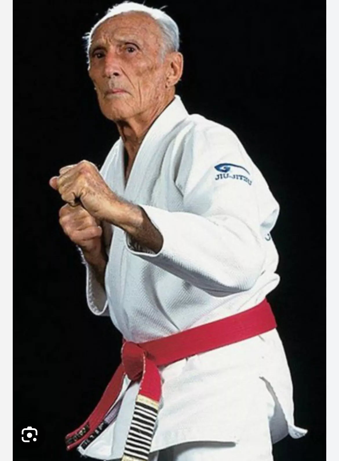 Helio Gracie Signed Picture with Frame