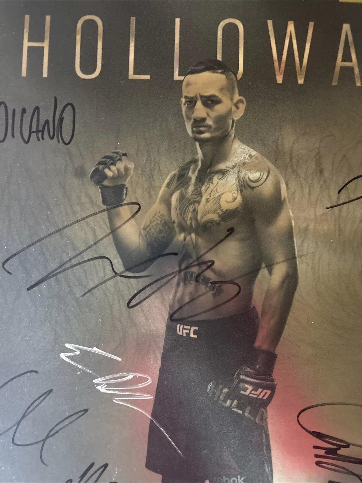 UFC 223 Khabib Nurmagomedov vs. Iaquinta Signed Event Poster SBC