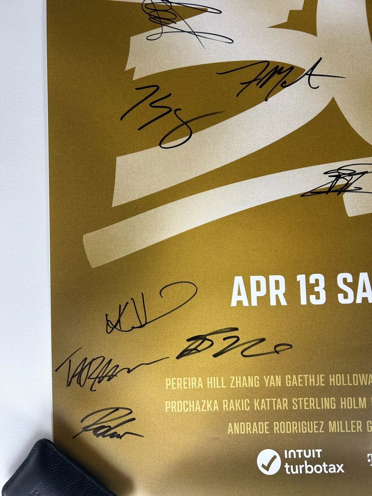 UFC 300 Signed Event Poster SBC, Cody Brundage actual Poster 15/140