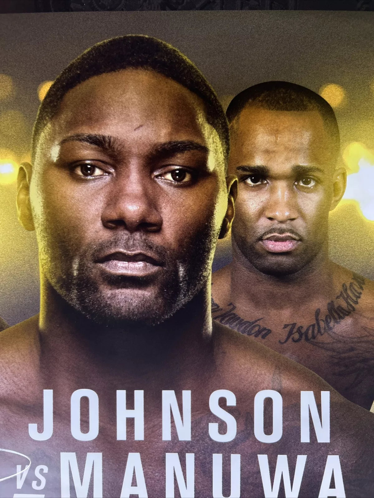UFC 191 Might Mouse Vs Dodson 2 Signed Event Poster SBC