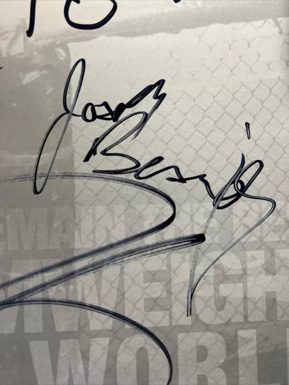 WEC 42 Torres vs. Bowles Signed Event Poster SBC