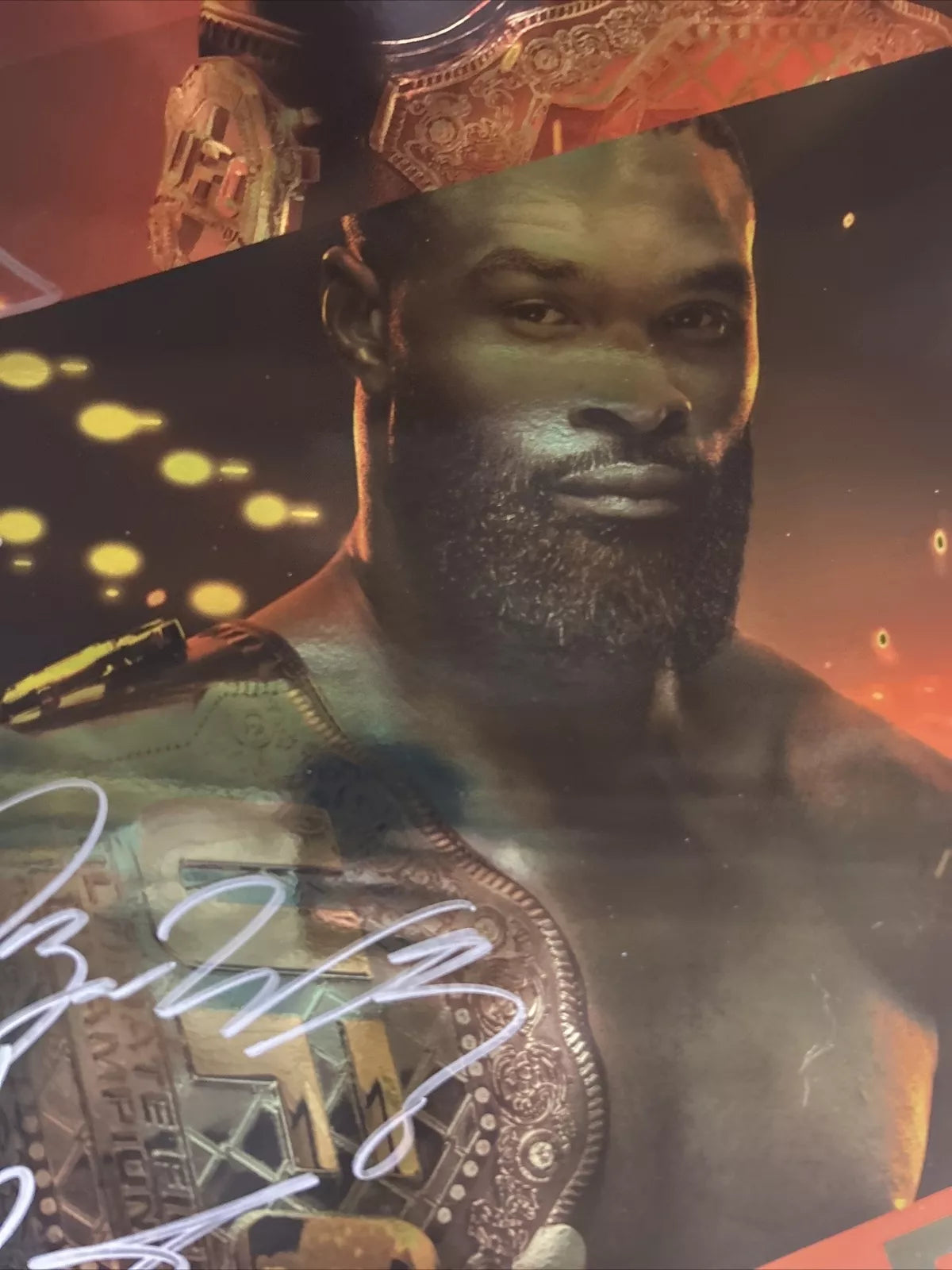 UFC 235 Jon Jones Vs Smith Signed Event Poster SBC