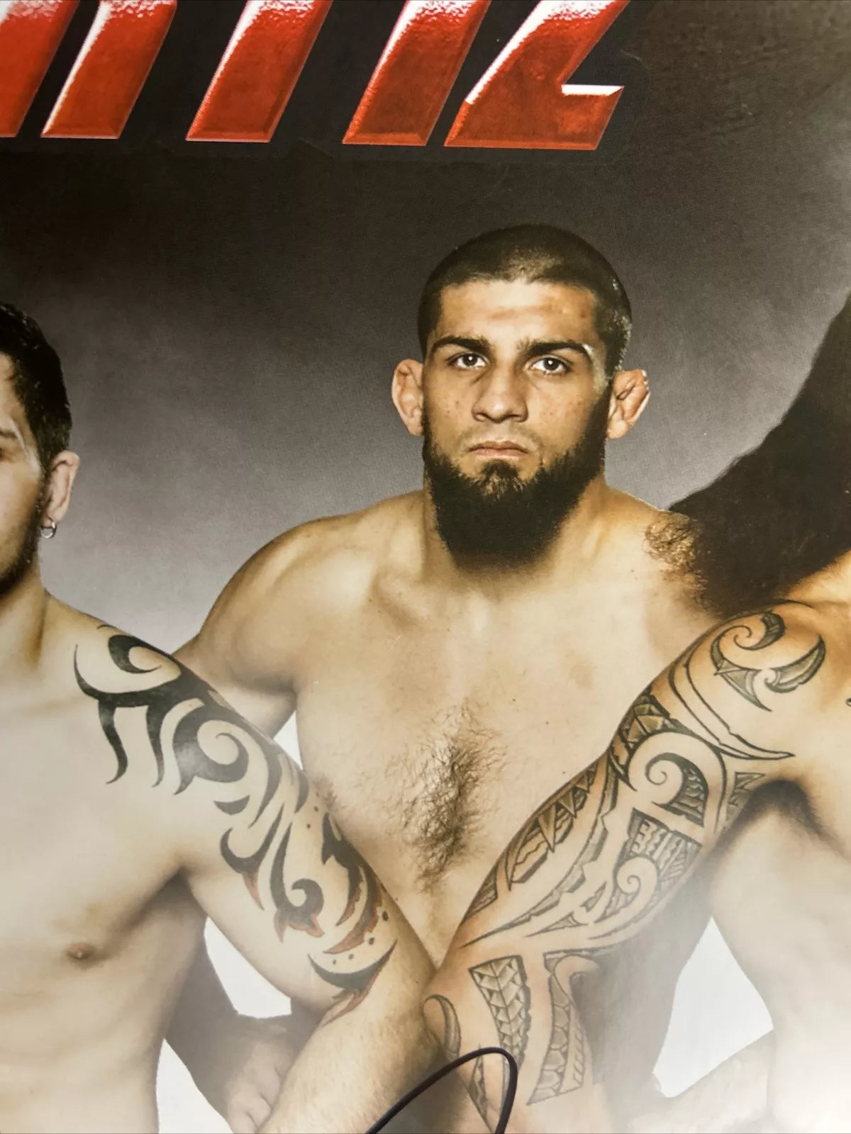 TUF 11 Team Liddell Vs Ortiz Signed Event Poster SBC UFC