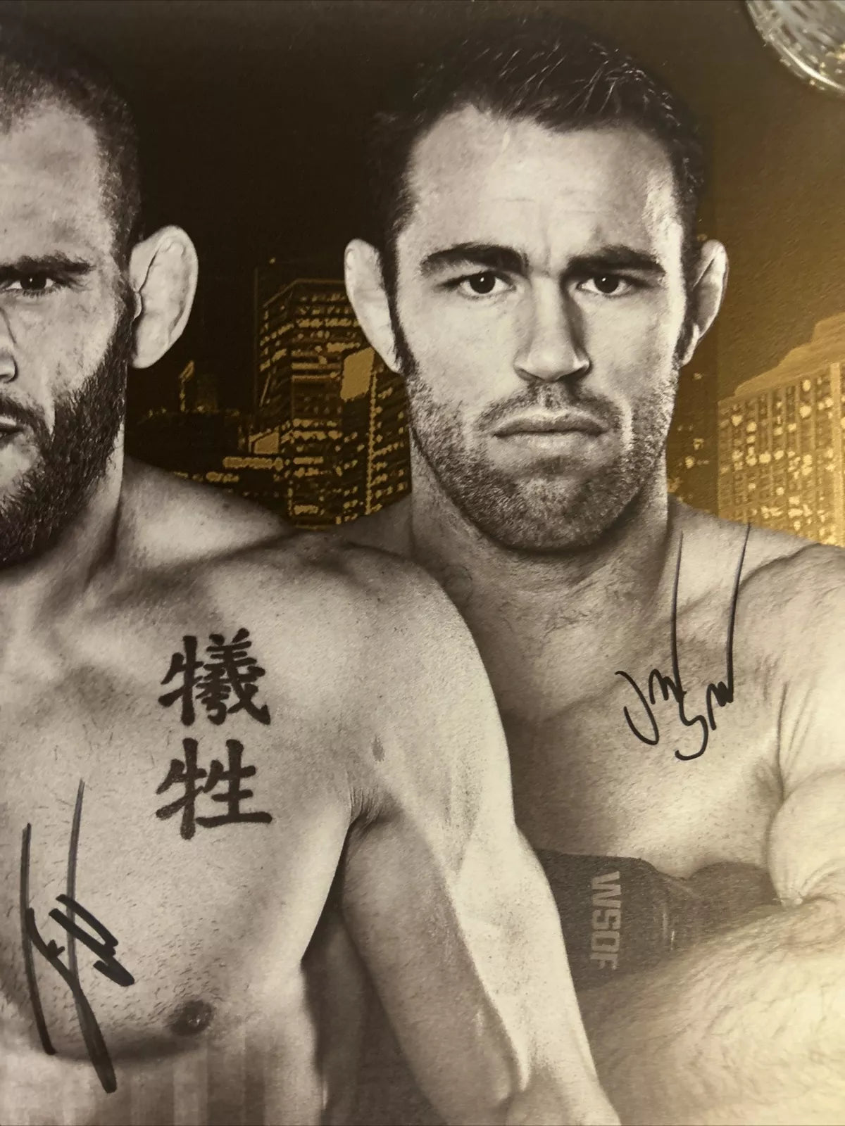 WSOF 34 Justin Gaethje vs Firmino signed event Poster SBC