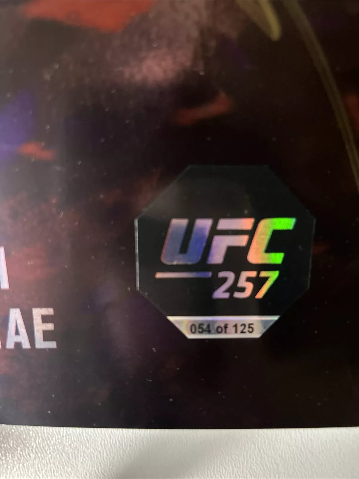 UFC 257 Conor McGregor Vs Dustin Poirier 2 signed event poster SBC