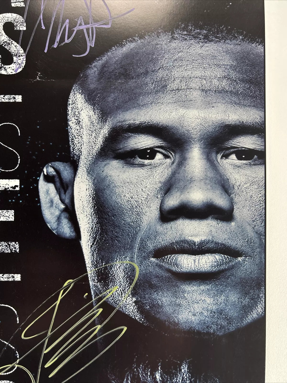 Gamebred Boxing 4 Roy jones Jr VS Pettis Signed event poster SBC