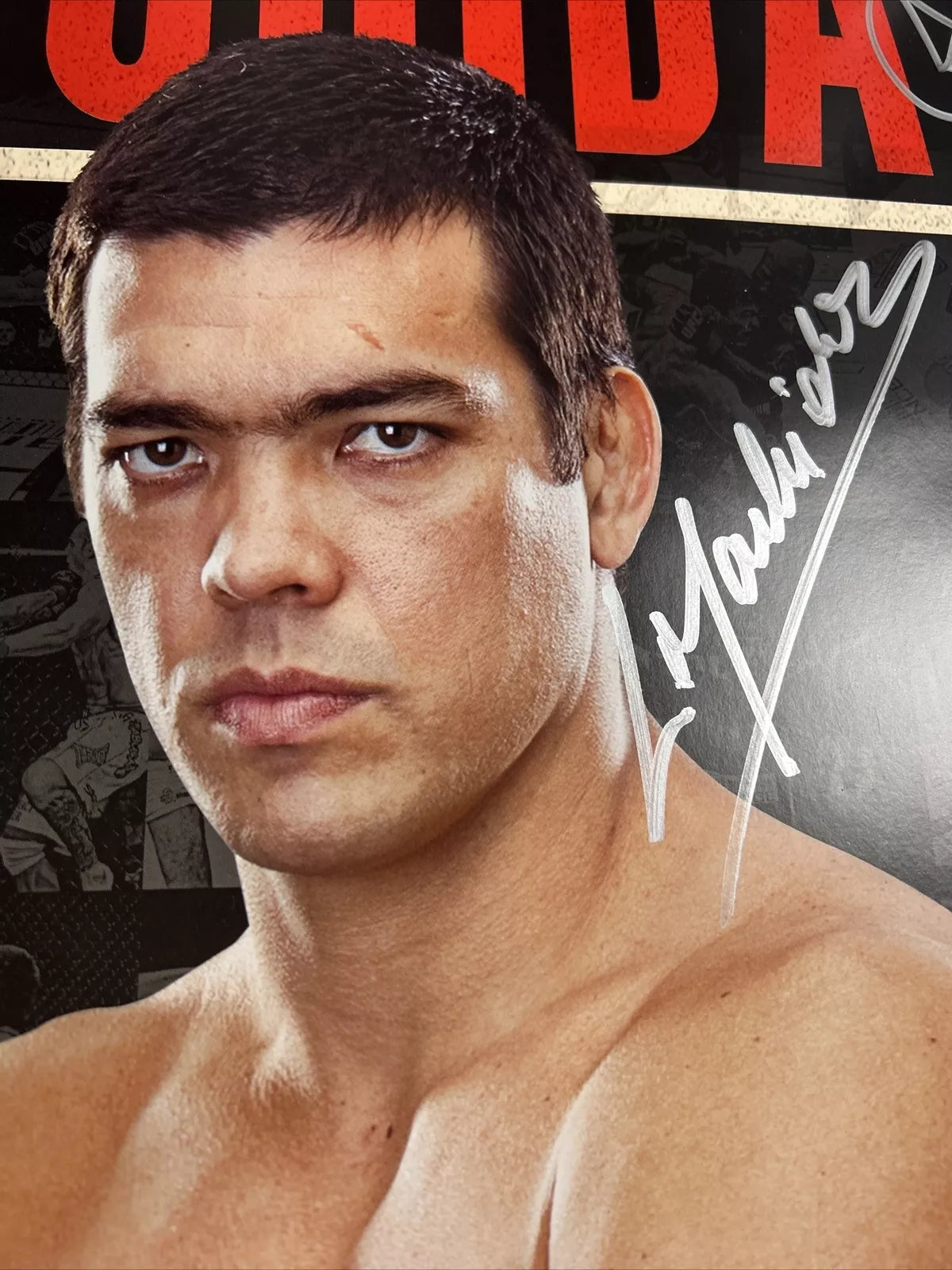UFC 140 Jon Jones Vs Lyoto Machida Signed Event Poster SBC