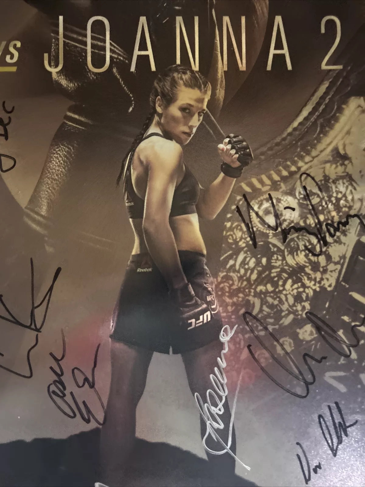 UFC 223 Khabib Nurmagomedov vs. Iaquinta Signed Event Poster SBC
