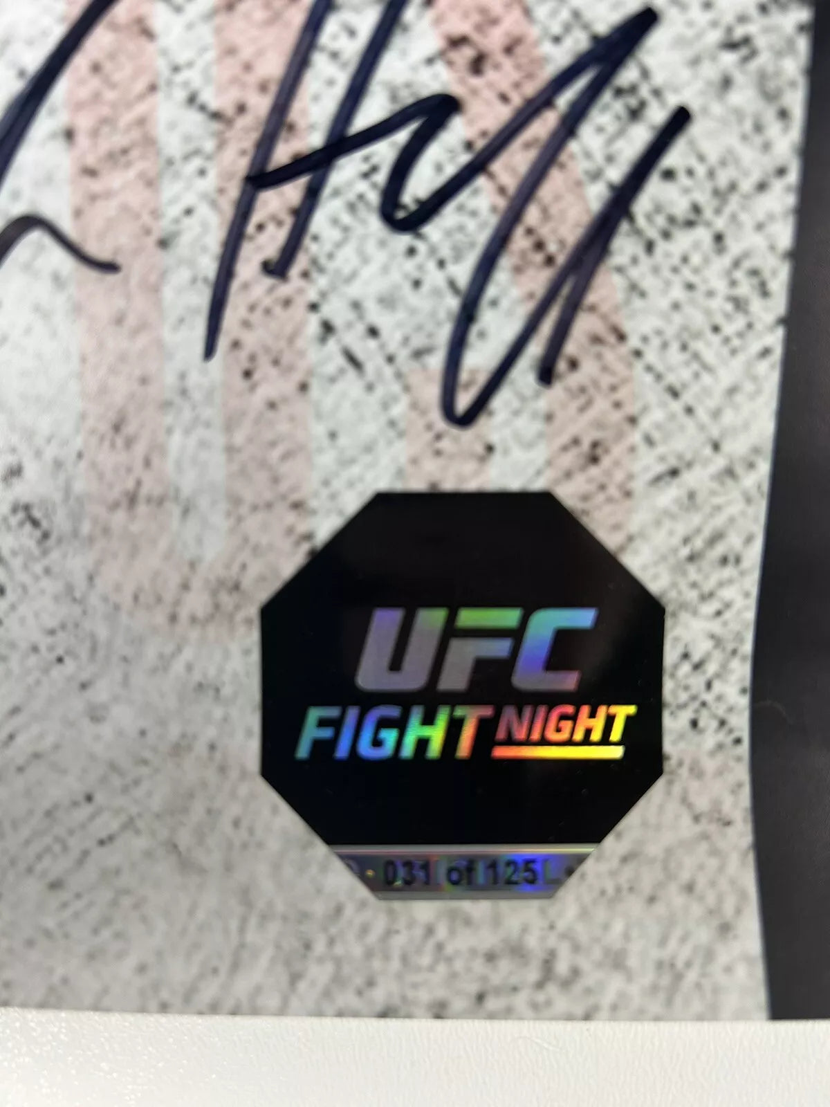 UFC FN 166 Blaydes vs. dos Santos Signed Event Poster SBC