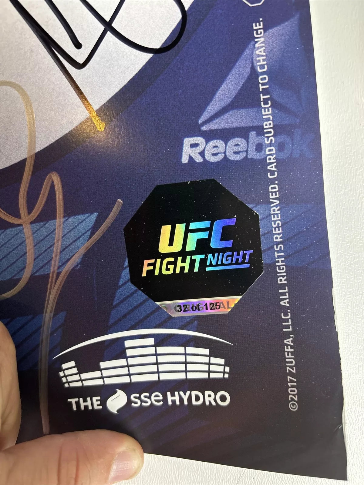 UFC Gunnar Nelson vs. Ponzinibbio Signed Event Poster SBC Feldor Pantoja