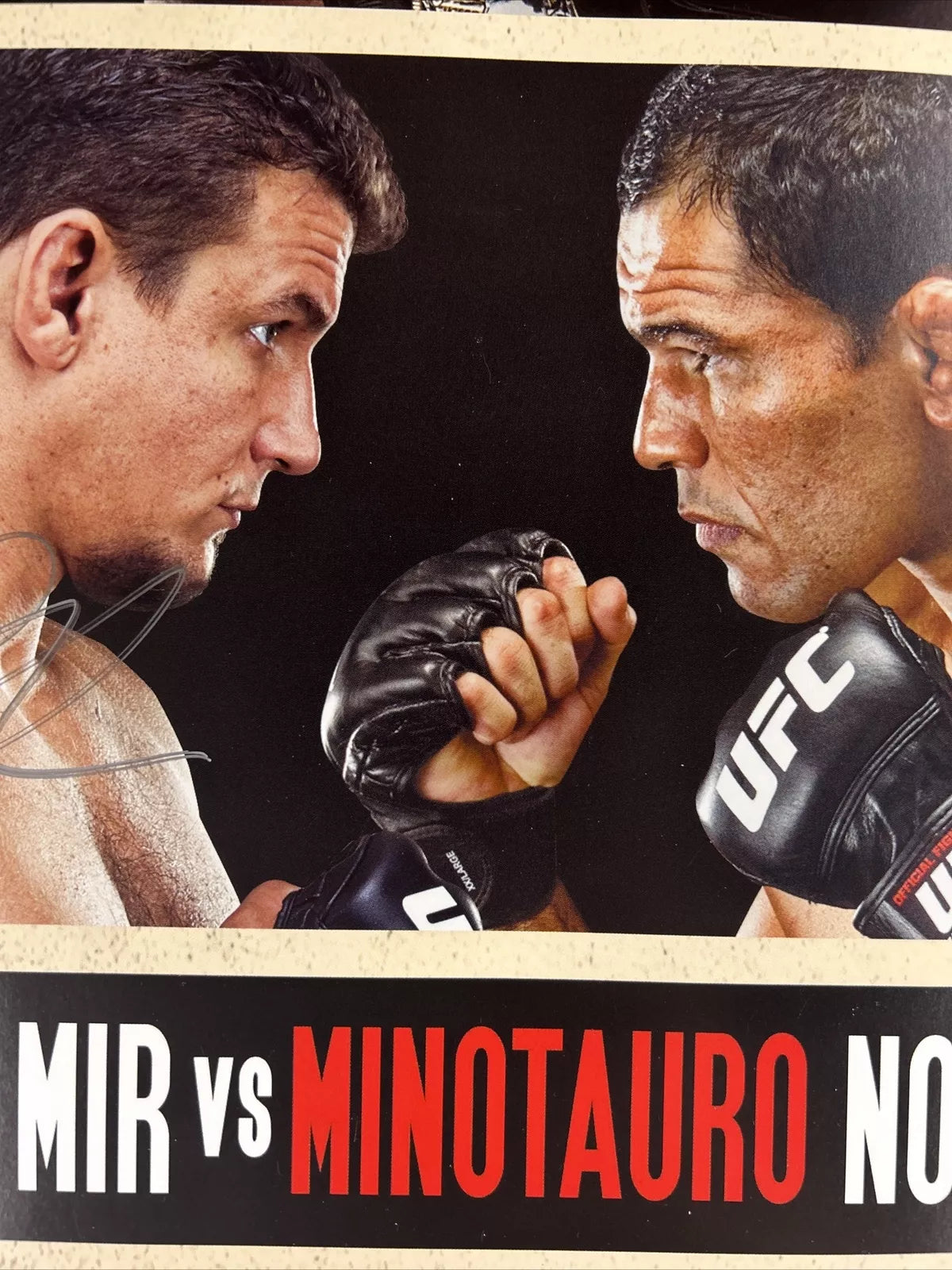 UFC 140 Jon Jones Vs Lyoto Machida Signed Event Poster SBC