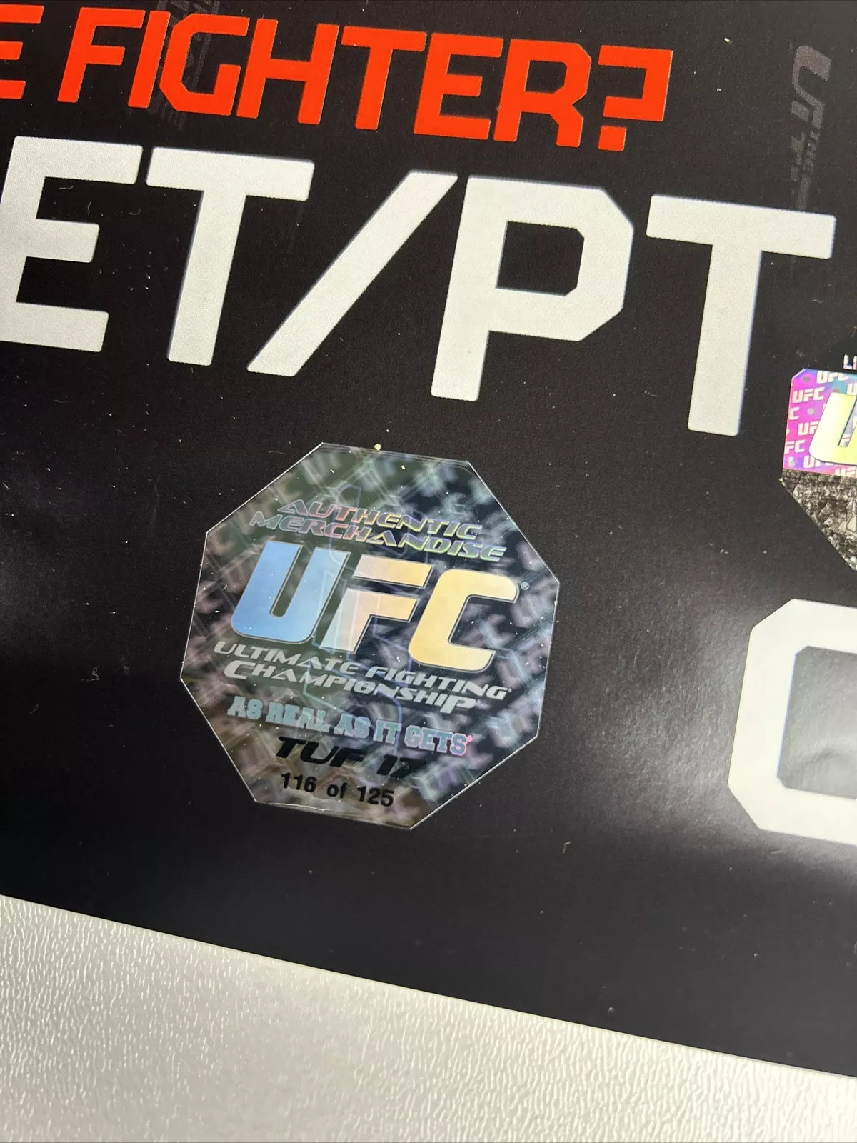 TUF 17 Team Jones vs Team Sonnen Finale Signed Event Poster SBC UFC