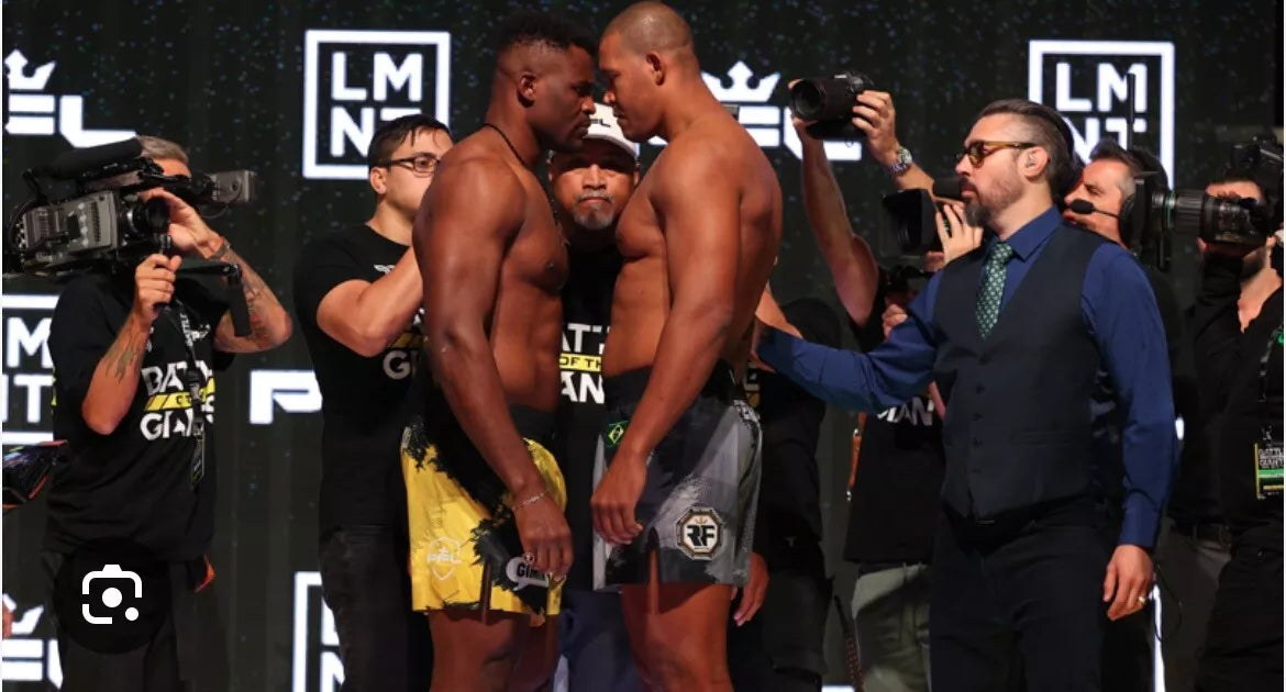 PFL: Battle of the Giants - Francis Ngannou Vs Ferreira Signed event poster SBC