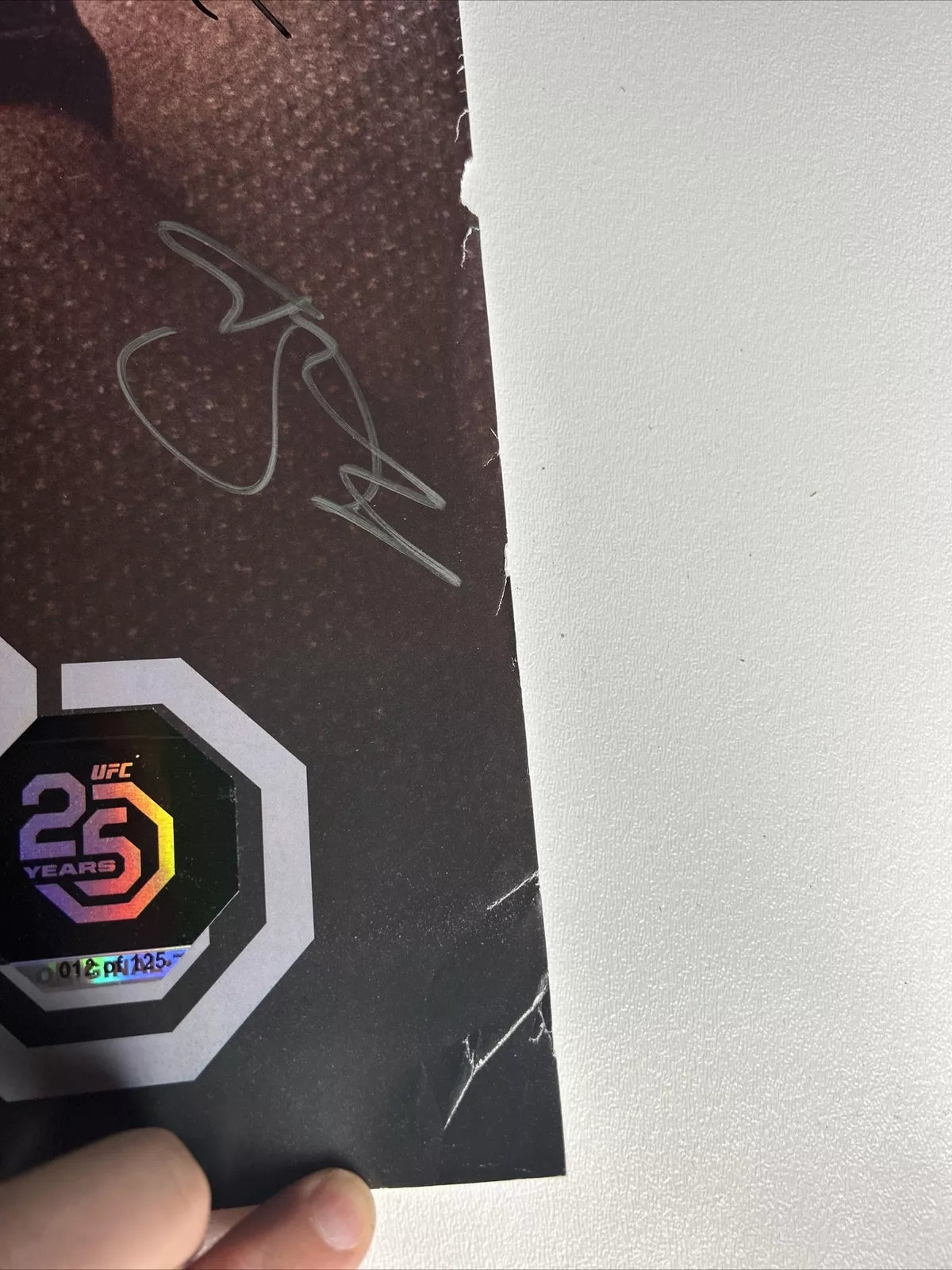 UFC Curtis Blaydes vs. Francis Ngannou 2 Signed Event Poster SBC