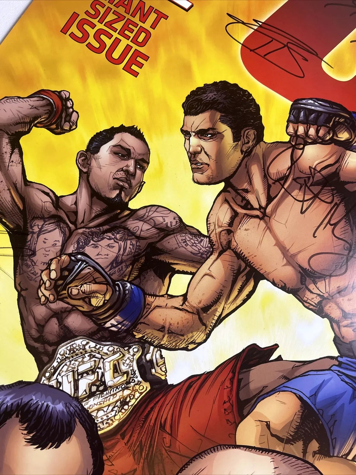 UFC 181 Hendricks Vs Robbie Lawler 2 Signed Event Poster SBC