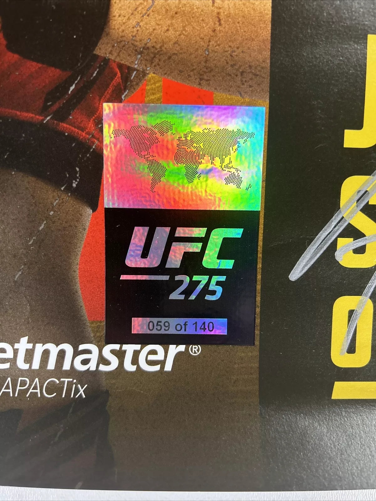 UFC 275 Glover Teixeira vs Jiri Procházka Signed Event Poster SBC