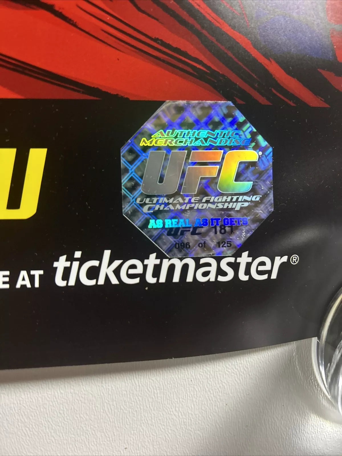 UFC 181 Hendricks Vs Robbie Lawler 2 Signed Event Poster SBC