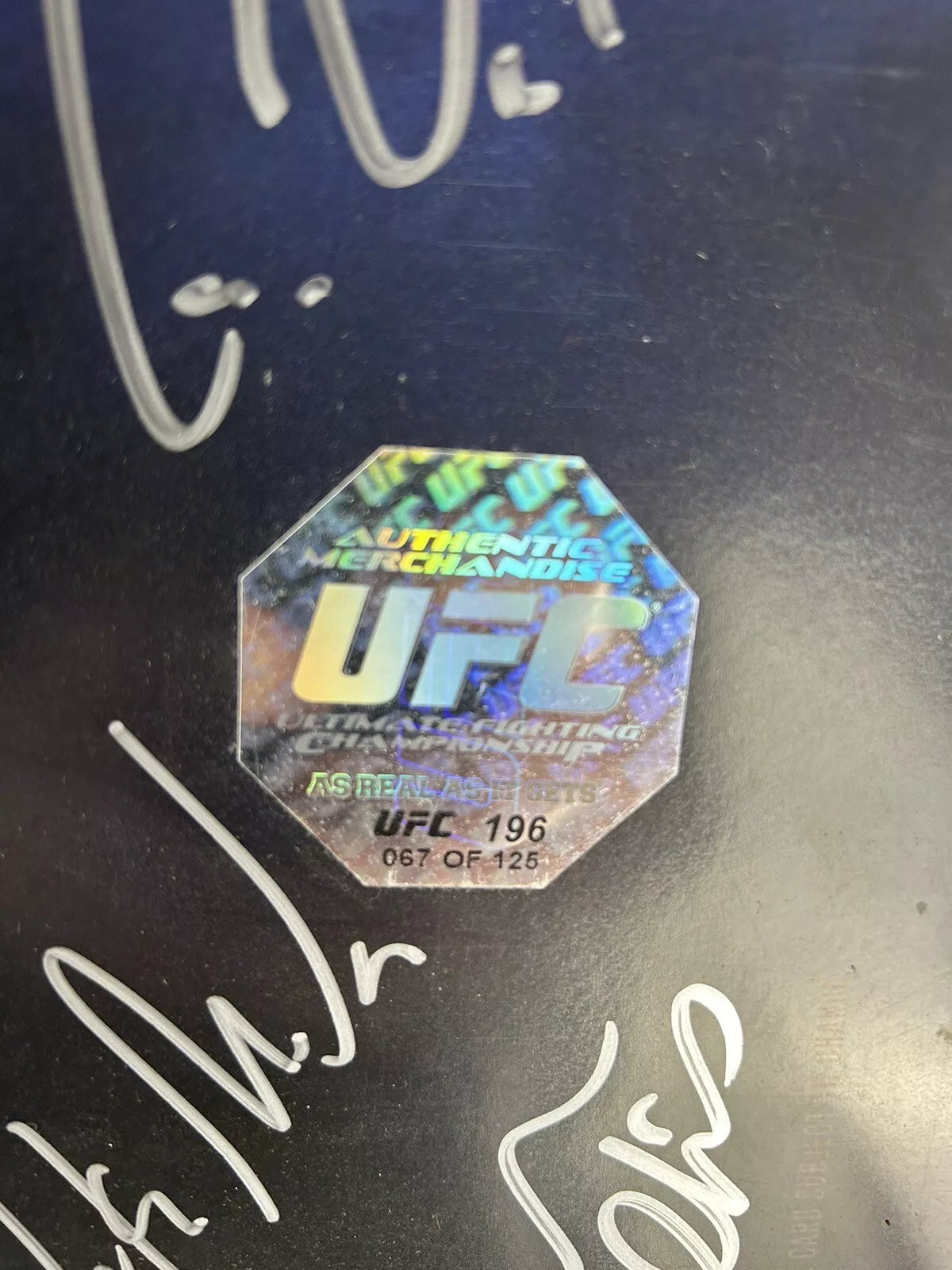 UFC 196 Conor McGregor Vs Nate Diaz Signed Event Poster SBC