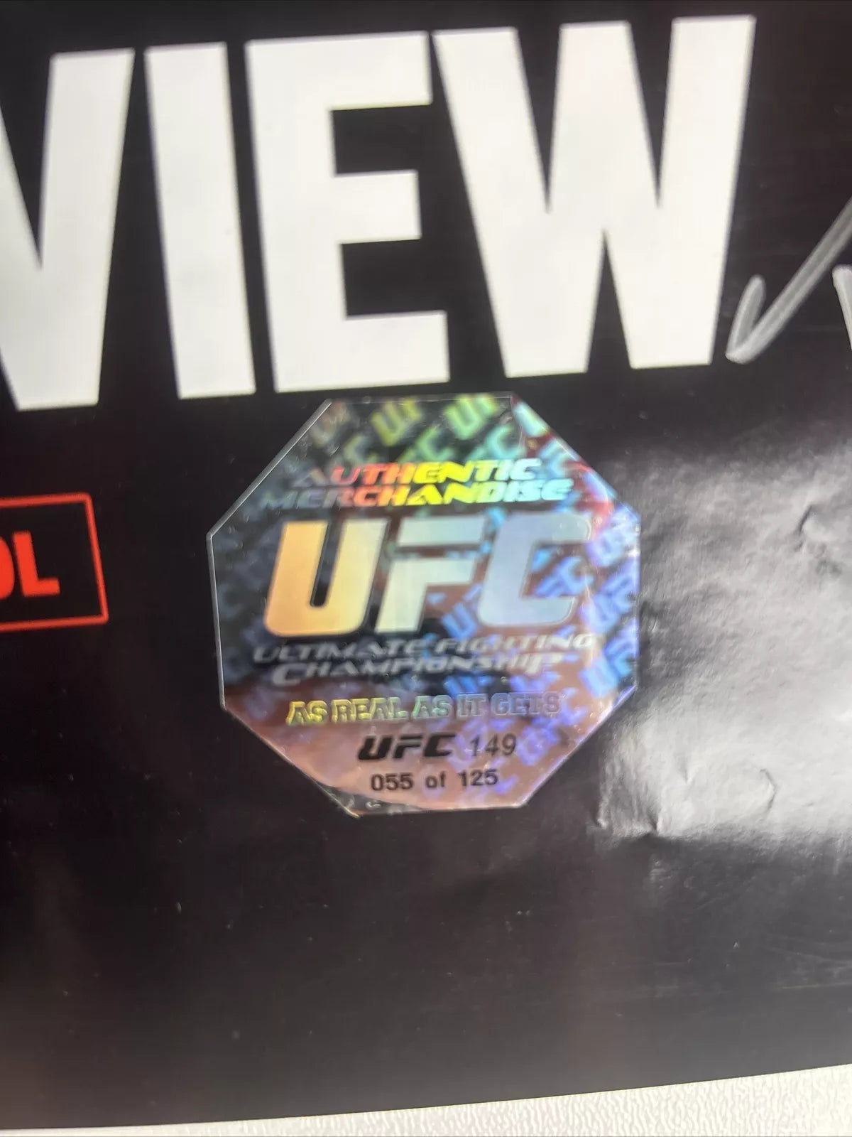 UFC 149 Urijah Faber vs. Barão Signed Event Poster SBC