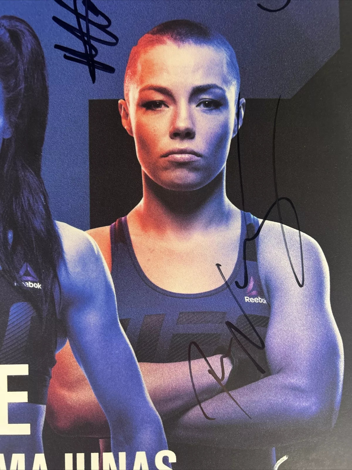 UFC 217 Bisping Vs George St-Pierre Signed Event Poster SBC MINT