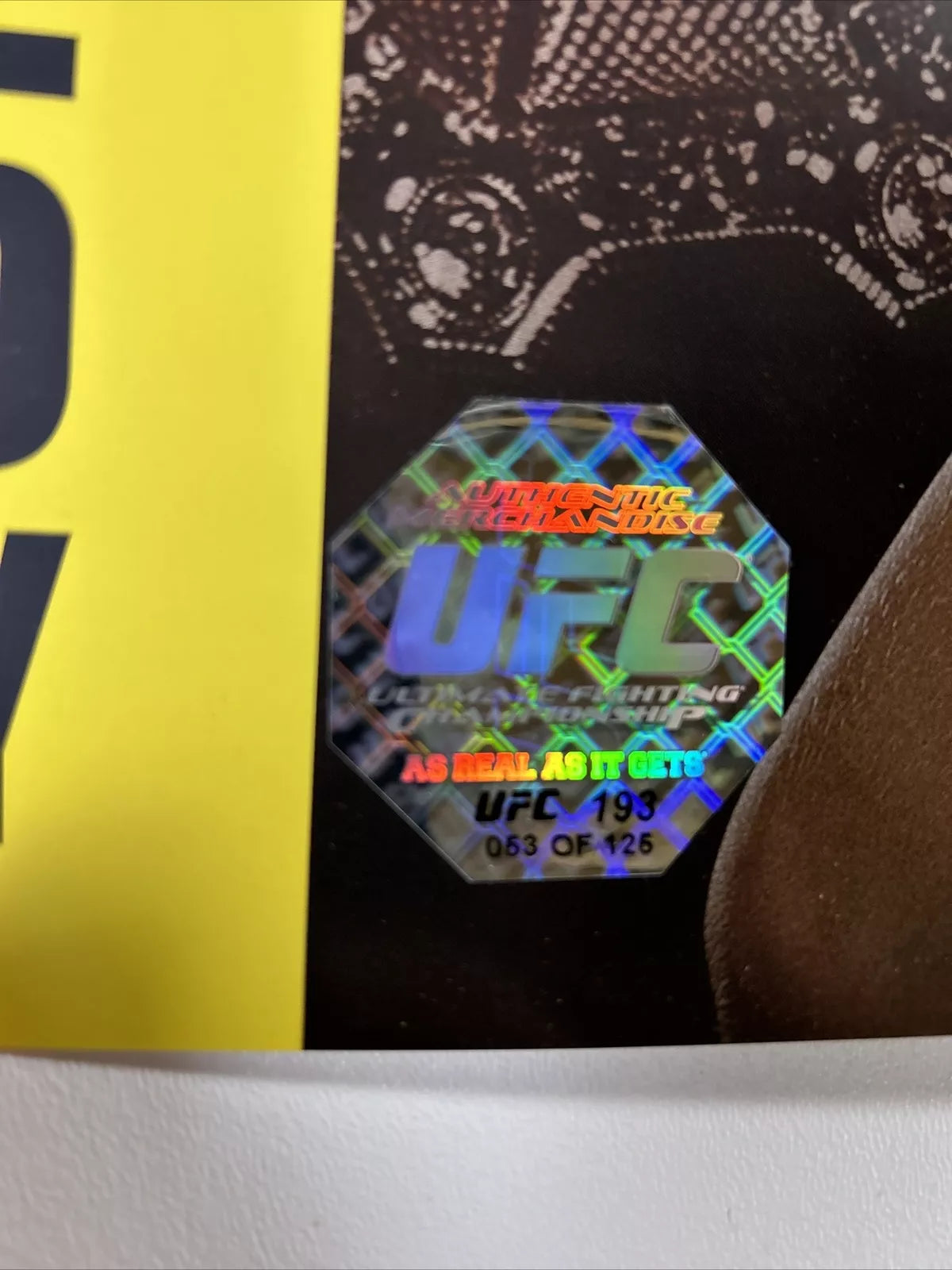 UFC 193 Ronda Rousey Vs Holly Holm Signed Event Poster SBC