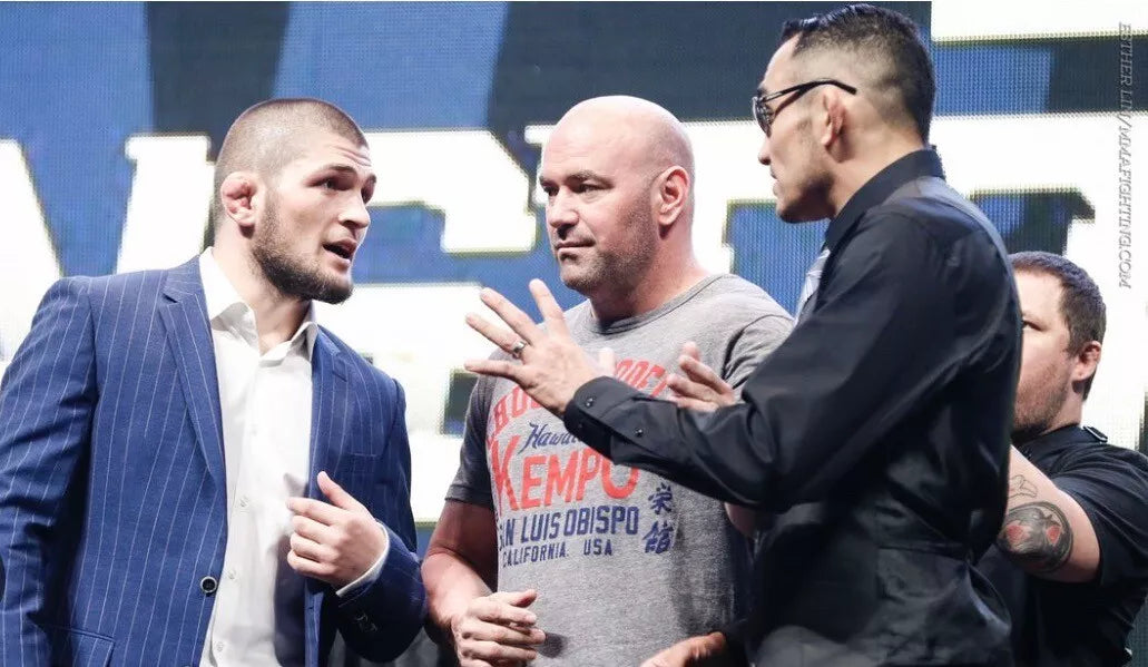 UFC 223 Khabib Nurmagomedov vs. Iaquinta Signed Event Poster SBC