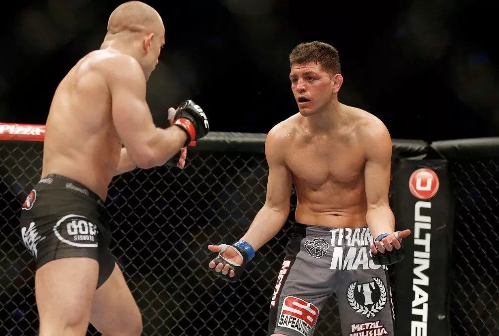 UFC 158 George St-Pierre Vs Nick Diaz Signed Event Poster SBC