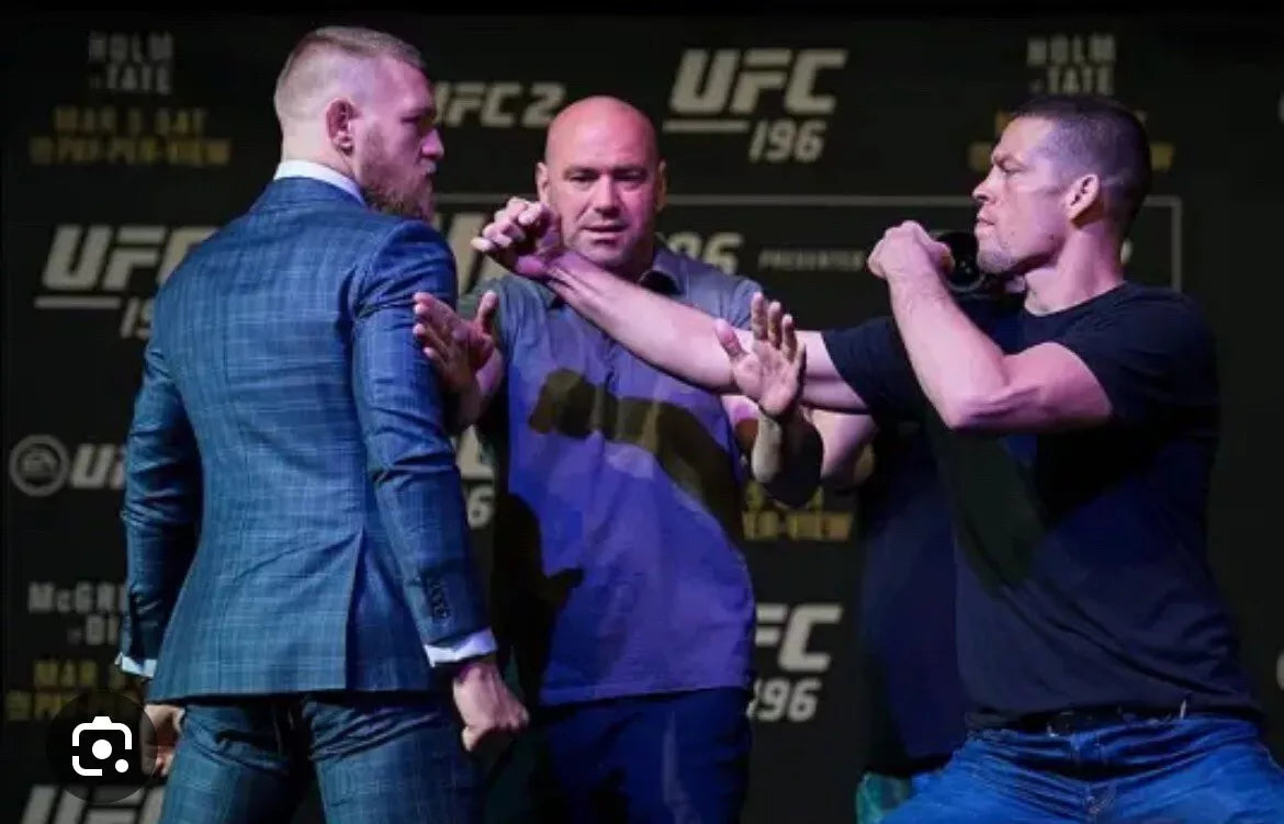 UFC 196 Conor McGregor Vs Nate Diaz Signed Event Poster SBC