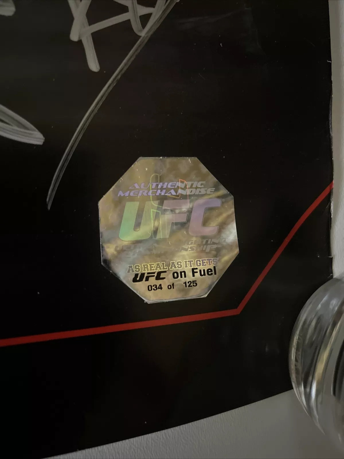 UFC on Fuel TV: Silva vs Brian Stann Signed Event Poster SBC JAPAN