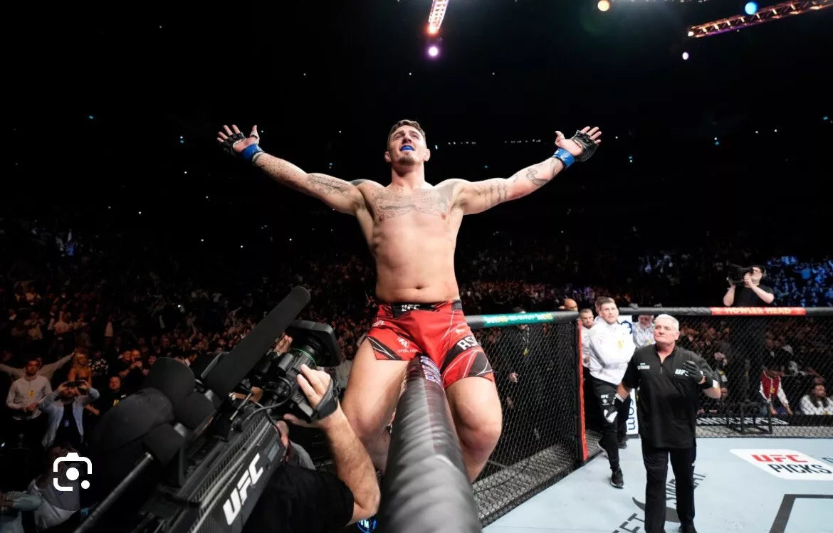 UFC Tom Aspinall Vs Tybura Signed Event Poster SBC London #3/140