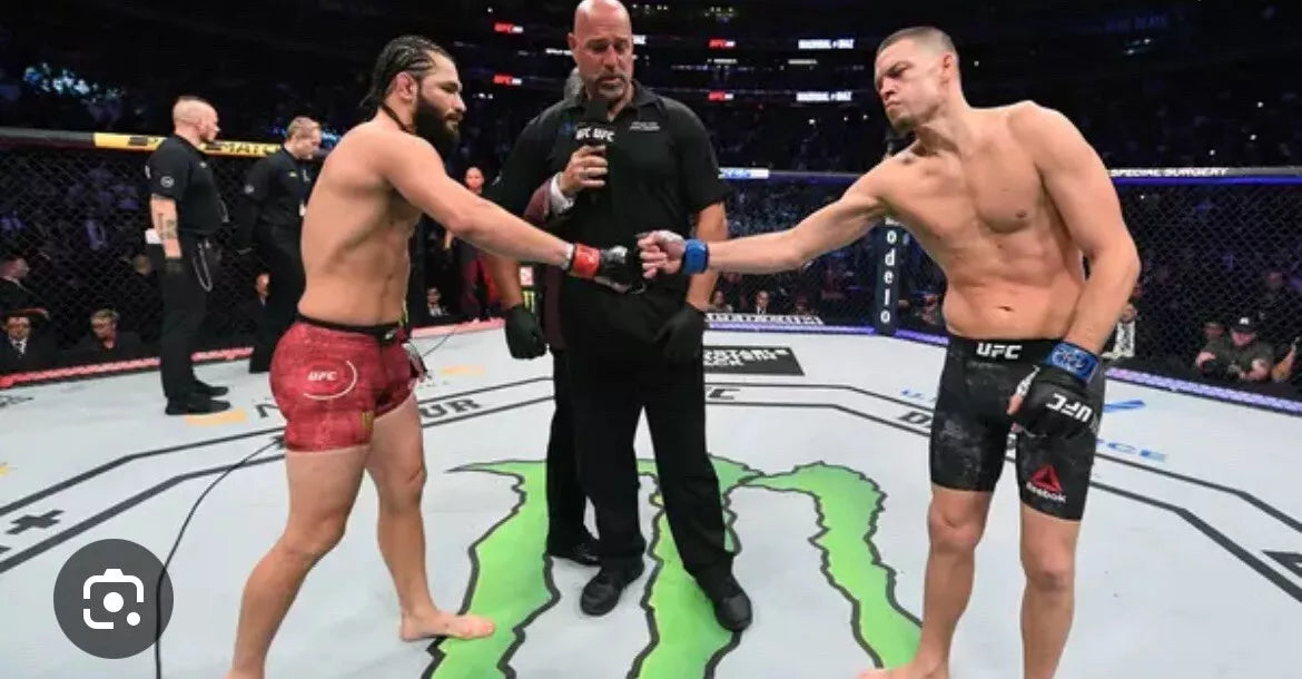 BMF 1 UFC 244 Jorge Masvidal Vs Nate Diaz Signed Event Poster SBC (damage)
