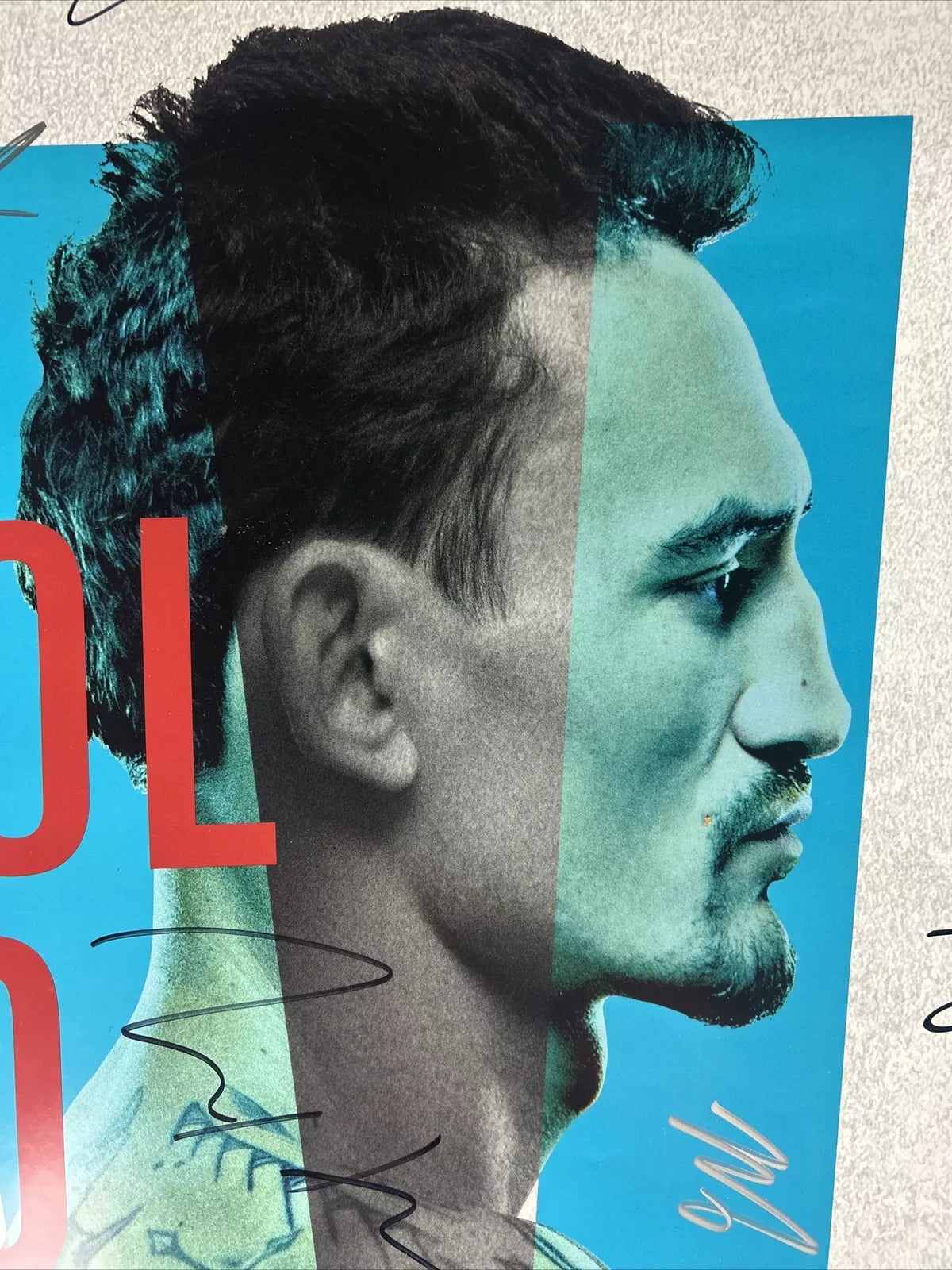 UFC Fight Night 197 Max Holloway vs Yair Rodriguez Signed Event Poster SBC