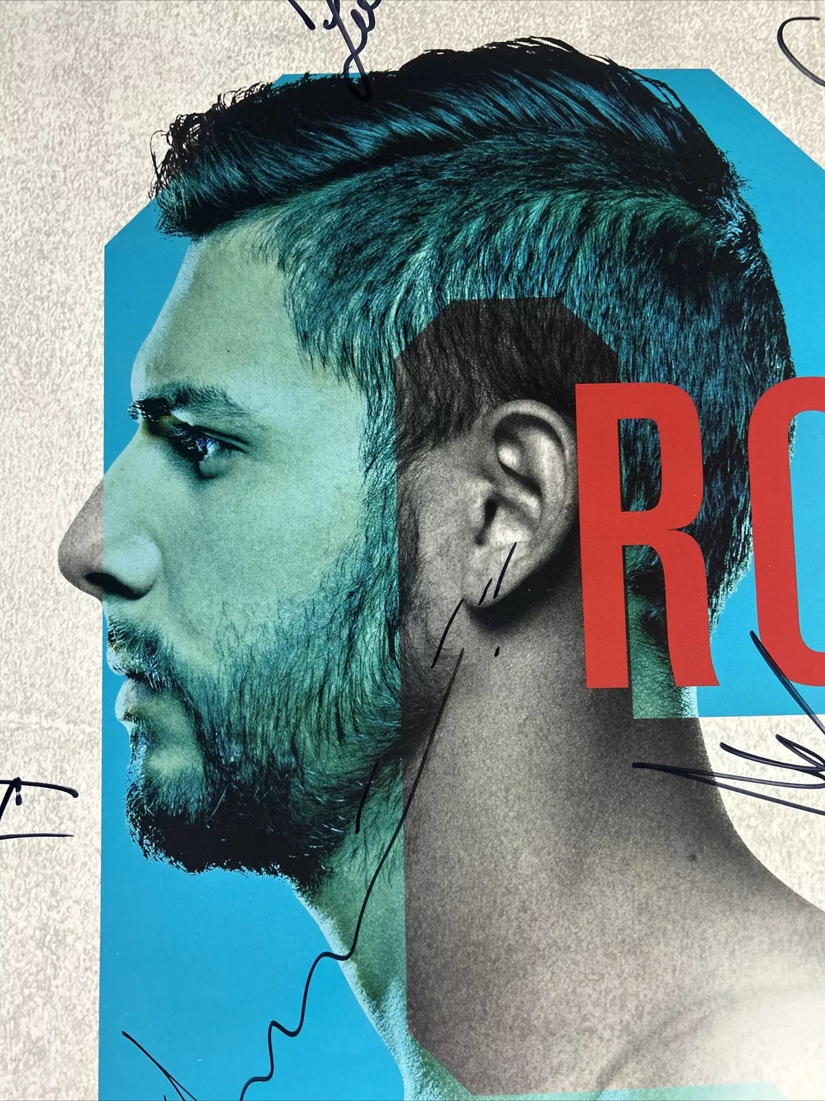 UFC Fight Night 197 Max Holloway vs Yair Rodriguez Signed Event Poster SBC