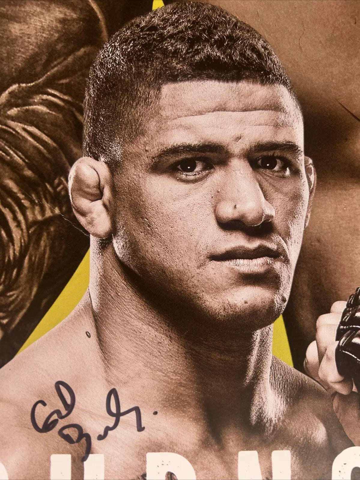 UFC Fight Night 170 Kevin Lee Vs Charles Oliviera Signed Event Poster SBC Burns Maia