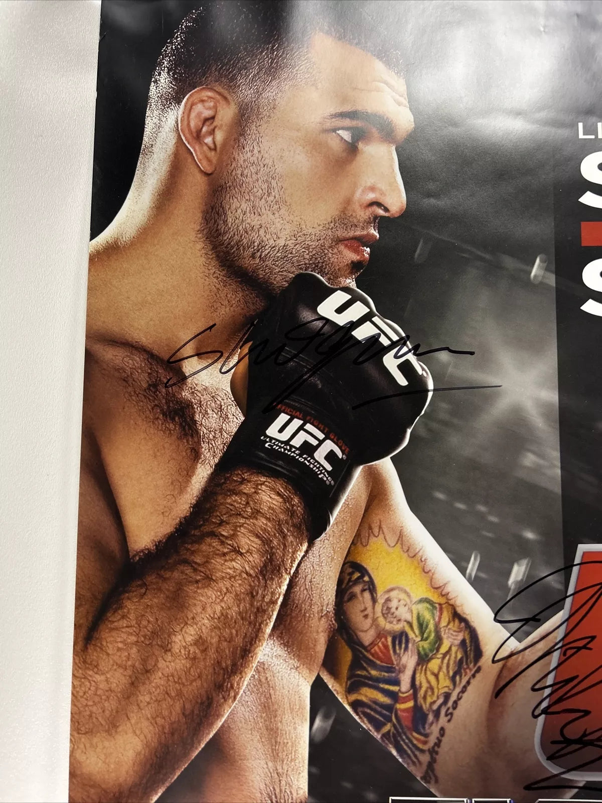 UFC Fight Night Conor McGregor Vs Max Holloway Signed Event Poster SBC Shogun Vs Sonnen
