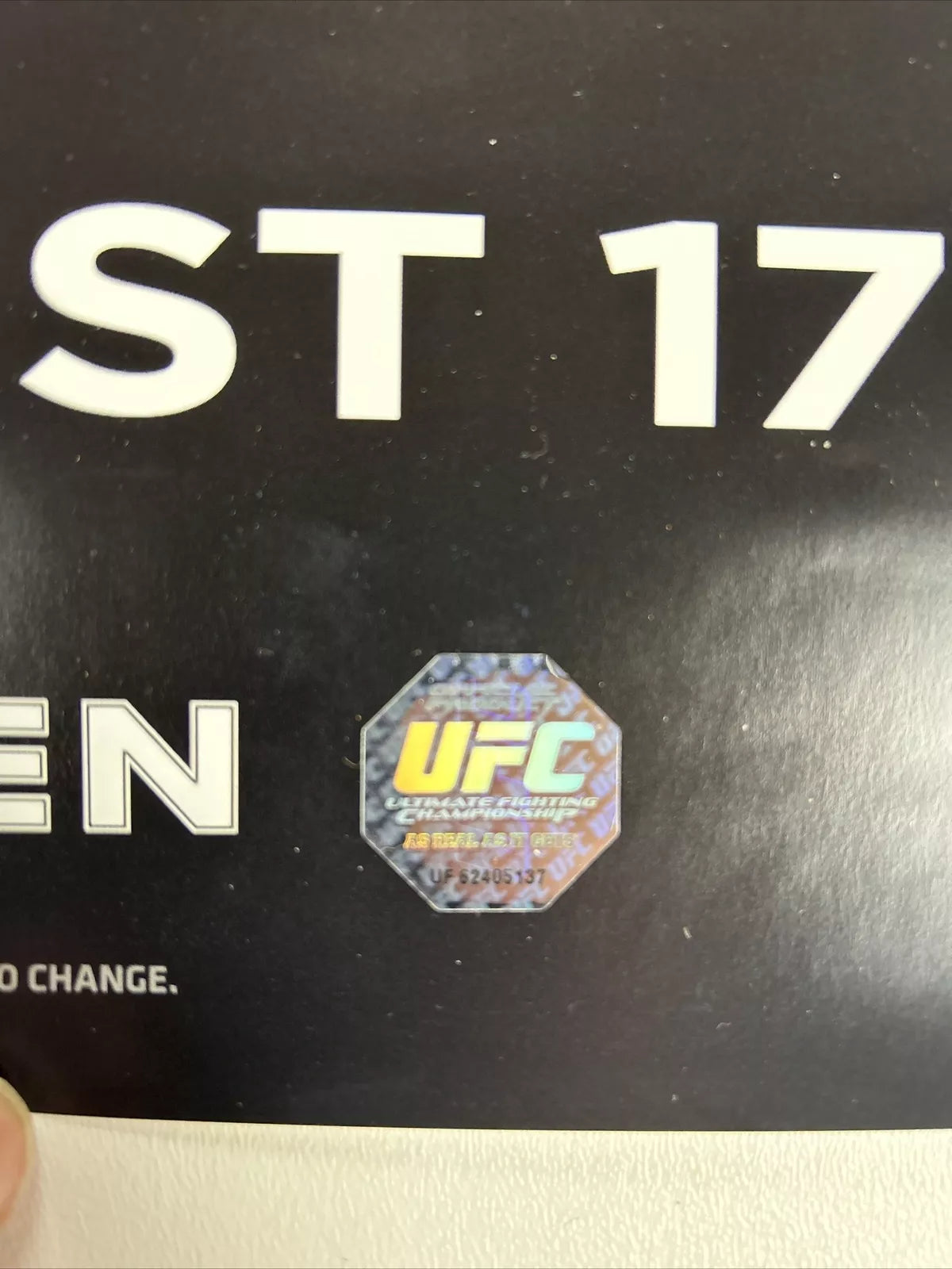 UFC Fight Night Conor McGregor Vs Max Holloway Signed Event Poster SBC Shogun Vs Sonnen